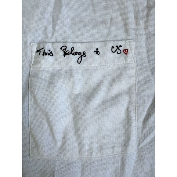 Alexander McQueen Genesis li Embroidered Printed Cotton Mini Shirt Dress SZ M - Picture 2 of 9